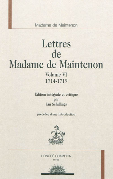 Picture of Lettres de madame de Maintenon T6