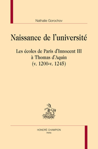 Picture of Naissance de l'université
