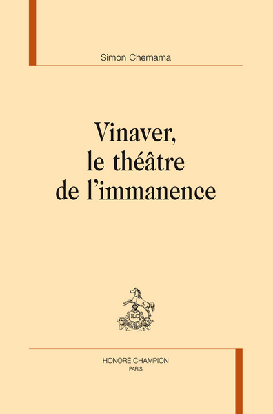 Image de Vinaver, le théâtre de l'immanence