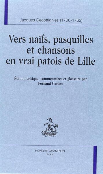 Image de Vers naïfs, pasquilles et chansons en vrai patois de Lille