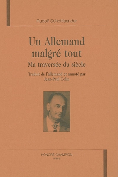 Picture of Un Allemand malgré tout - ma traversée du siècle