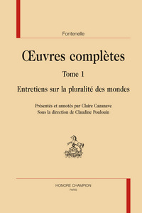 Picture of Entretiens sur la pluralité des mondes