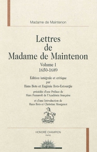 Picture of Lettres de madame de Maintenon T1