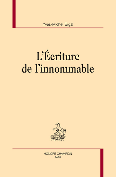 Image de L'écriture de l'innommable