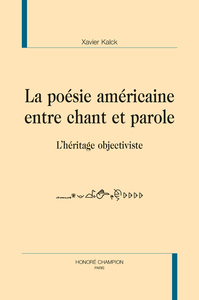 Picture of POÉSIE AMÉRICAINE ENTRE CHANT ET PAROLE