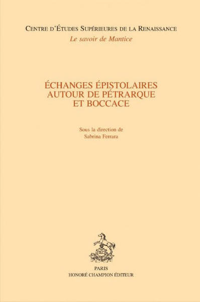 Picture of Échanges épistolaires autour de Pétrarque et Boccace