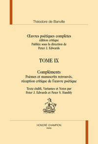 Picture of Oeuvres poétiques complètes T9 : poèmes et manuscrits retrouvés, réception critique de l'œuvre