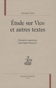 Image de Étude sur Vico et autres textes