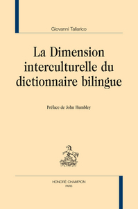 Picture of LA DIMENSION INTERCULTURELLE DU DICTIONNAIRE BILINGUE