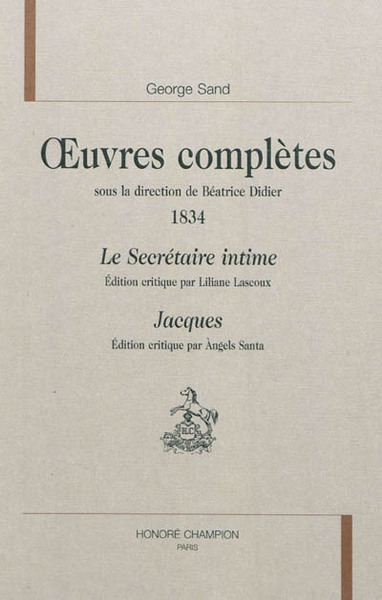 Image de Le secrétaire intime - Jacques (1834)