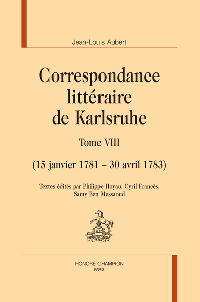 Picture of Correspondance littéraire de Karlsruhe, T8 [et fin]