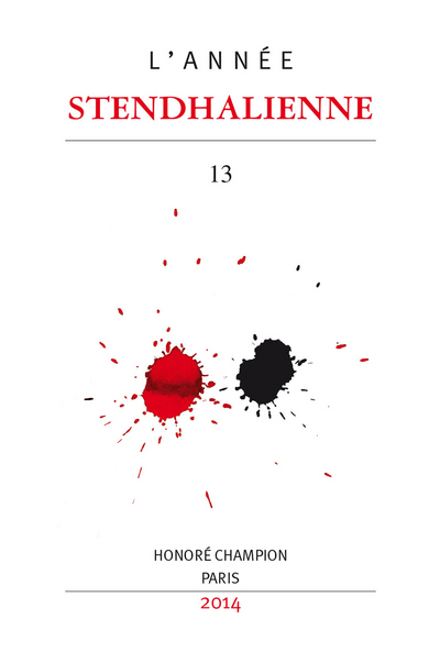 Image de L’Année stendhalienne N° 13 - 2014