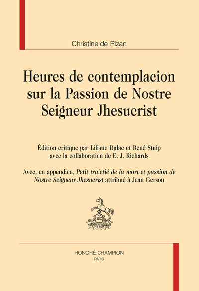 Image de Heures de contemplacion sur la passion de Nostre Seigneur Jhesucrist...