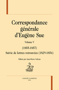 Picture of Correspondance générale.T5 (1855-1857)