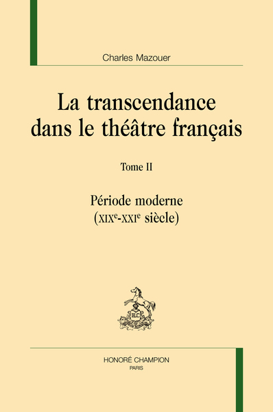 Picture of La transcendance dans le théâtre français. T2