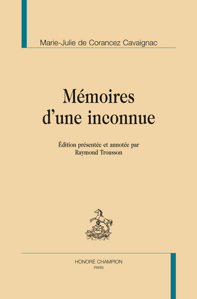 Image de Mémoires d'une inconnue