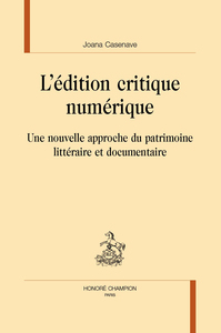 Picture of L'édition critique numérique