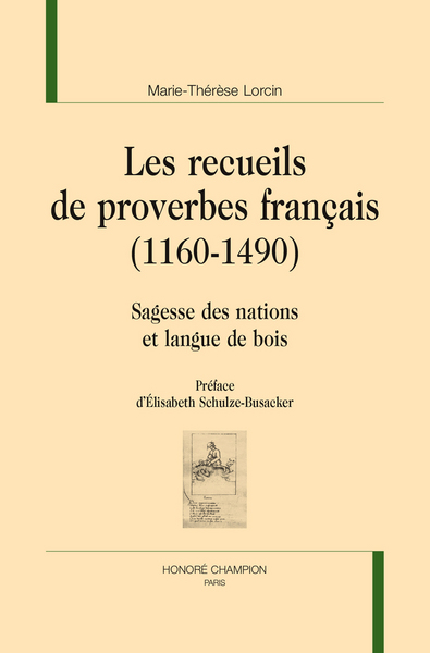 Picture of Les recueils de proverbes français (1160-1490)