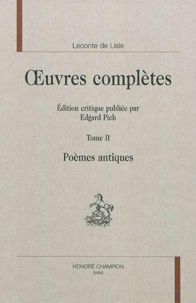 Image de Poèmes antiques