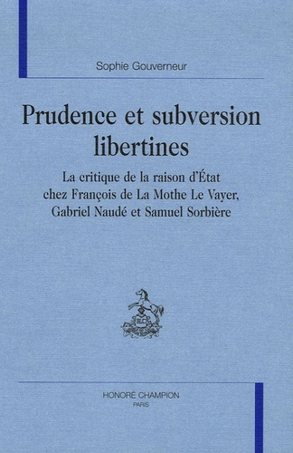 Picture of Prudence et subversion libertines