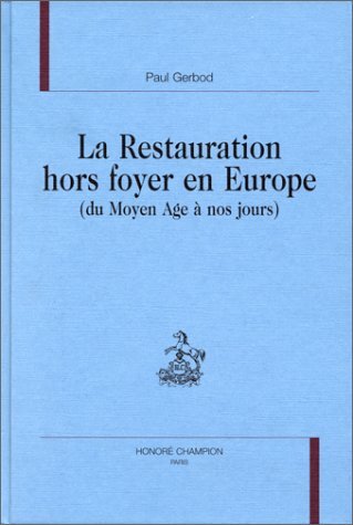 Image de La restauration hors foyer en Europe - du Moyen âge à nos jours