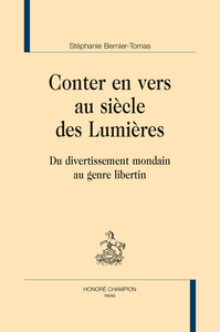 Picture of Conter en vers au siècle des Lumières - du divertissement mondain au genre libertin