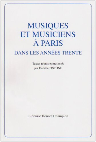 Picture of Musiques et musiciens à Paris dans les années trente