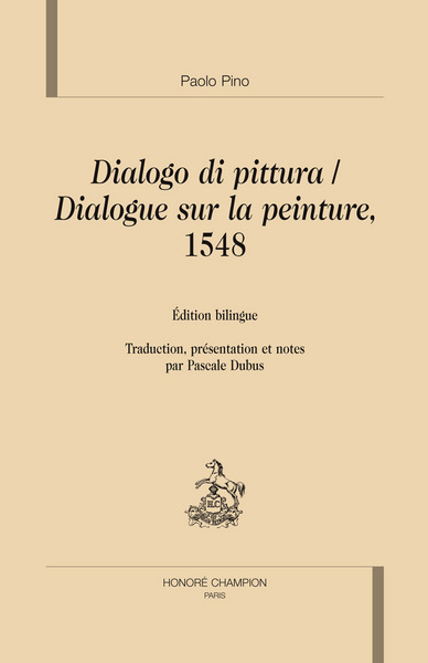 Picture of Dialogo di pittura, Dialogue sur la peinture, 1548