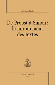 Image de De Proust à Simon : le miroitement des textes