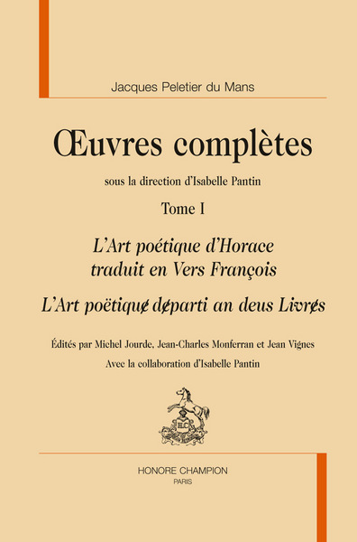 Picture of L'art poétique d'Horace traduit en vers françois