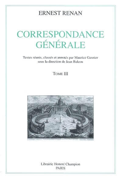 Picture of Correspondance générale T3 : Octobre 1849-décembre 1855