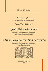 Image de Quatre Satyres de Juvenal - Le Ris de Democrite et le Pleur de Heraclite
