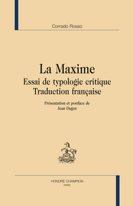 Image de La maxime - essai de typologie critique