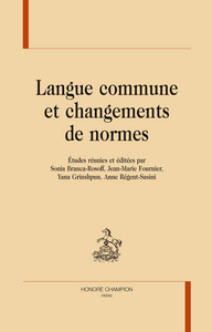 Picture of Langue commune et changements de normes