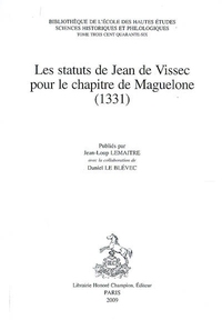 Image de Les statuts de Jean de Vissec pour le chapitre de Maguelone (1331)