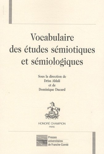 Image de Vocabulaire des études sémiotiques et sémiologiques
