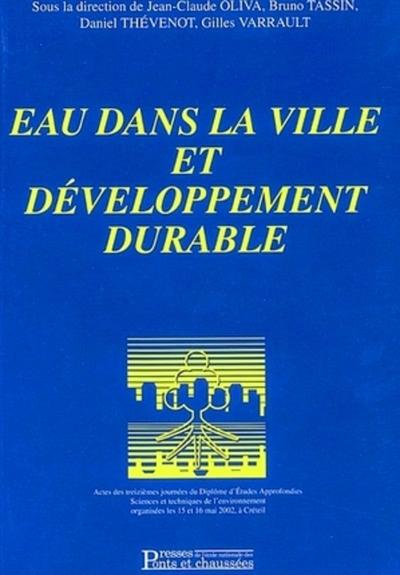 Picture of EAU DANS LA VILLE ET DEVELOPPEMENT DURABLE