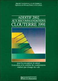 Image de Additif 2002 aux recommandations Clouterre 1991