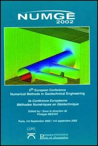 Picture of NUMGE 2002 5EME CONFERENCE EUROPEENNE METHODES NUMERIQUES EN GEOTECHNIQUE