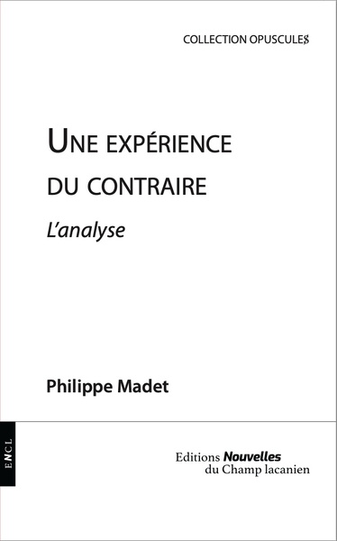 Picture of Une expérience du contraire - l'analyse