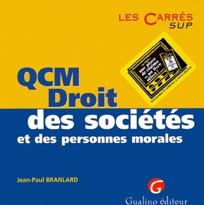 Picture of qcm. droit des sociétés et des personnes morales
