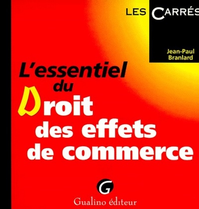 Picture of l'essentiel du droit des effets de commerce