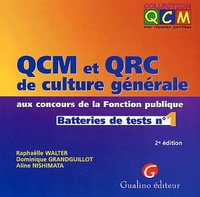 Picture of QCM ET QRC DE CULTURE GÉNÉRALE AUX CONCOURS DE LA FONCTION PUBLIQUE. TOME 1 - 2È