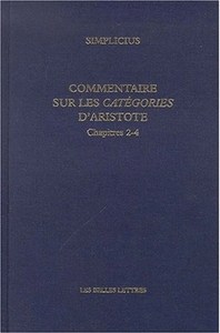 Picture of Commentaire sur les Catégories d'Aristote. Chapitres 2-4