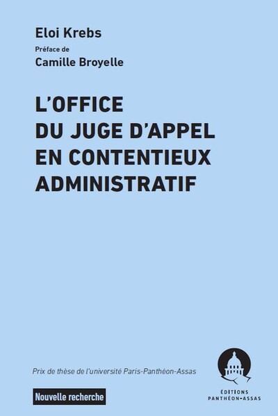 Picture of L'office du juge d'appel en contentieux administratif