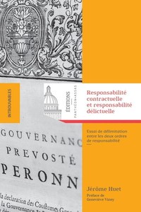 Picture of Responsabilité contractuelle et responsabilité délictuelle