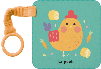 Image de Livre-poussette en tissu : La poule
