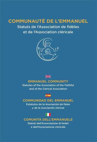 Picture of Communauté de l'Emmanuel - Statuts de l'Association de fidèles et de l'Association cléricale