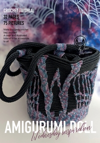 Picture of Amigurumi Bag - Wednesday Addams inspired crochet pattern