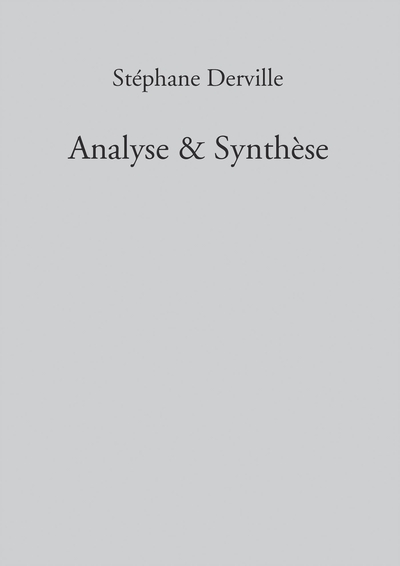 Picture of Analyse & Synthèse